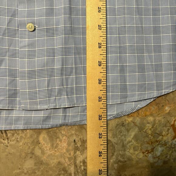 Suitsupply Shirt Mens 43 17 Extra Slim Fit Blue Egyptian Cotton Tessitura Monti - Picture 5 of 11